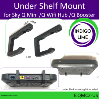 Sky Q Mini / Q WiFi Hub / Q Booster under shelf bracket